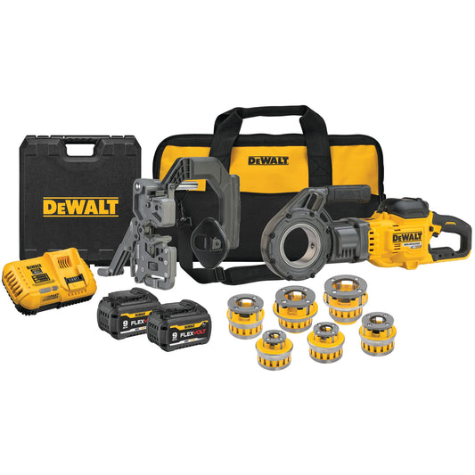 DEWALT DCE700X2K FLEXVOLT 60V MAX Cordless Pipe Threader Kit With Die Heads