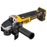 DEWALT DCG405B 20V MAX* XR 4.5 IN. SLIDE SWITCH SMALL ANGLE GRINDER WITH KICKBACK BRAKE (TOOL ONLY)