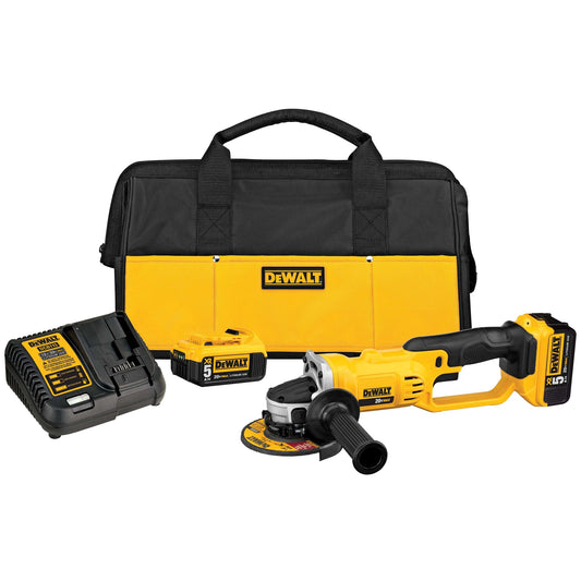 DeWalt DCG412P2 20V MAX Lithium Ion Grinder Kit With 5.0 Ah Batteries
