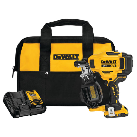 DeWalt DCN45RND1 20V MAX* 15 Degree CORDLESS COIL ROOFING NAILER KIT
