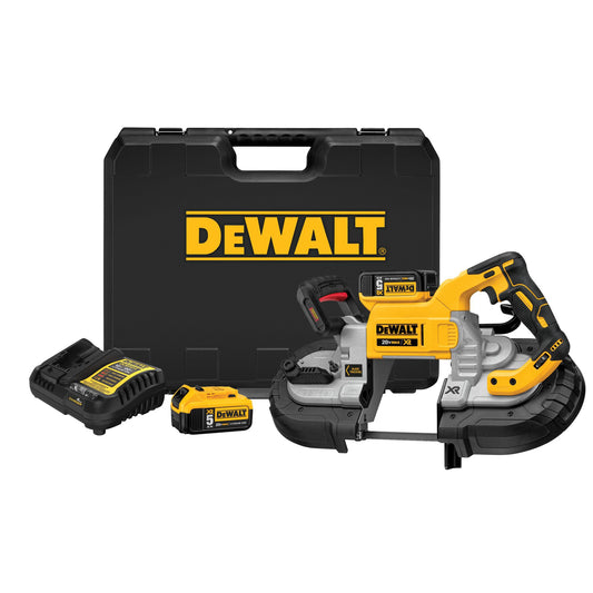 DeWalt DCS376P2 20V MAX Lithium-Ion Cordless 5 in. Capacity Bandsaw with 2 Batteries 5.0 Ah Charger and Case