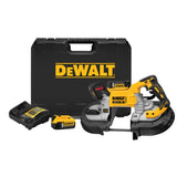 DeWalt DCS376P2 20V MAX Lithium-Ion Cordless 5 in. Capacity Bandsaw with 2 Batteries 5.0 Ah Charger and Case
