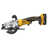 DeWalt DCS571P1 ATOMIC 20V MAX Brushless 4 1/2 in. Cordless Circular Saw Kit with 5.0 Ah Battery Pack, Charger and Bag
