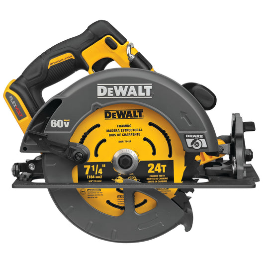 DeWalt DCS578B FLEXVOLT 60V MAX* BRUSHLESS 7-1/4 IN. CORDLESS CIRCULAR SAW WITH BRAKE (TOOL ONLY)