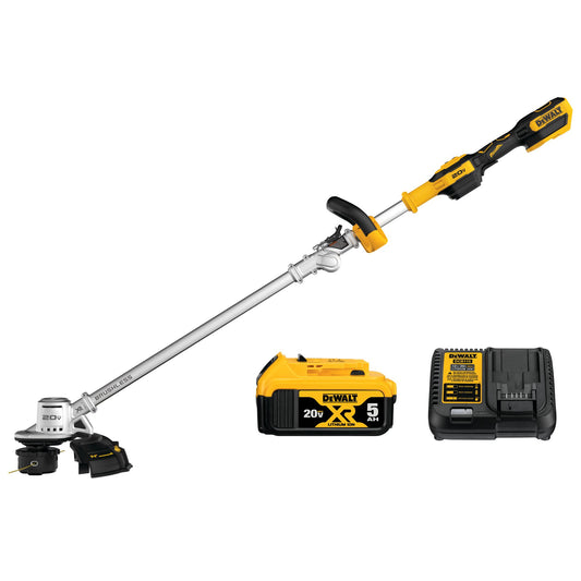 DeWalt DCST922P1 20V MAX Lithium-Ion Brushless Cordless String Trimmer with (1) 5.0Ah Battery and Charger Included