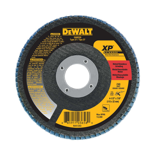 Dewalt DW8250 4-1/2" x 7/8" 40g XP Flap Disc