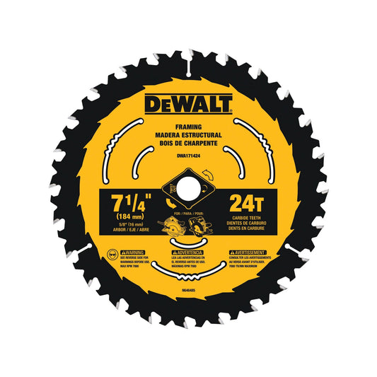 DEWALT DWA171424L 7 1/4 in. 24 Tooth Circular Saw Blade