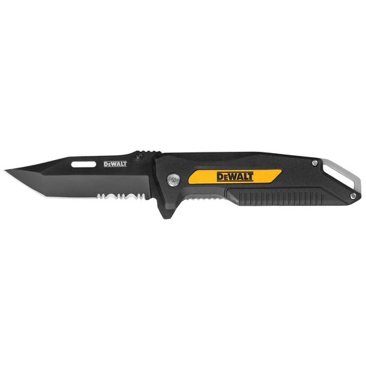Dewalt DWHT10910 3.25 in. Stainless Steel Partially Serrated Tanto Folding Knife