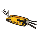 DeWalt DWHT70263M Folding Locking Hex Key Set - MM