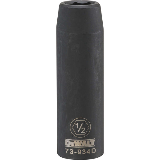 DeWalt DWMT73934OSP Mechanics 6 Point 1/2" Drive Deep Impact Socket 1/2" SAE