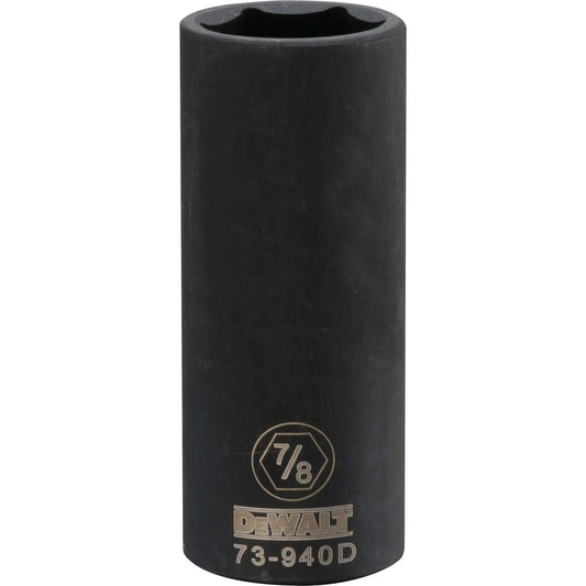 DeWalt DWMT73940OSP Mechanics 6 Point 1/2" Drive Deep Impact Socket 7/8" SAE