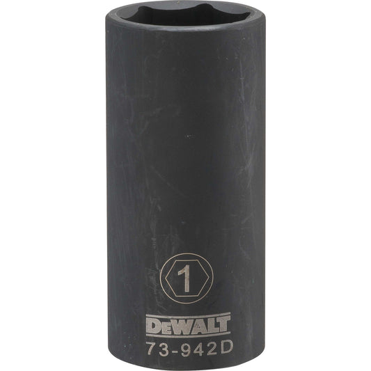 DeWalt DWMT73942OSP Mechanics 6 Point 1/2" Drive Deep Impact Socket 1" SAE