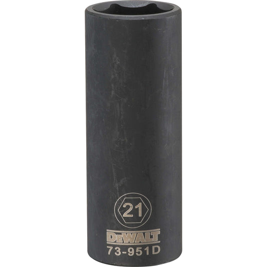 DeWalt DWMT73951OSP Mechanics 6 Point 1/2" Drive Deep Impact Socket 21 MM