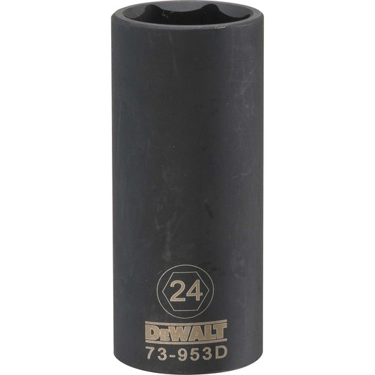 DeWalt DWMT73953OSP Mechanics 6 Point 1/2" Drive Deep Impact Socket 24 MM