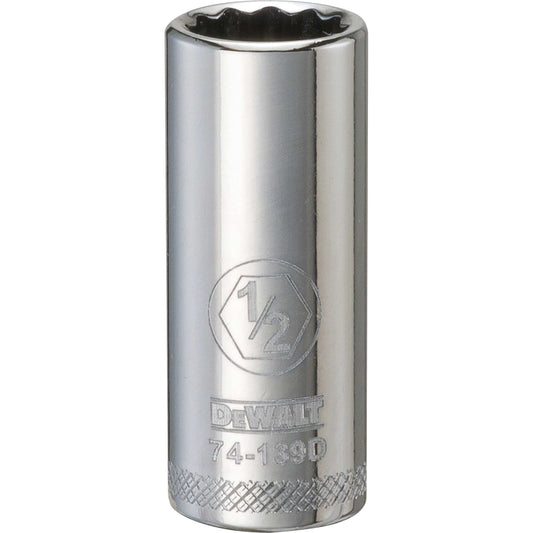 DeWalt DWMT74139OSP Mechanics 12 Point 3/8" Drive Deep Socket 1/2" SAE