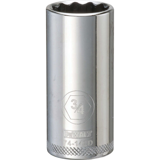 DeWalt DWMT74142OSP Mechanics 12 Point 3/8" Drive Deep Socket 3/4" SAE