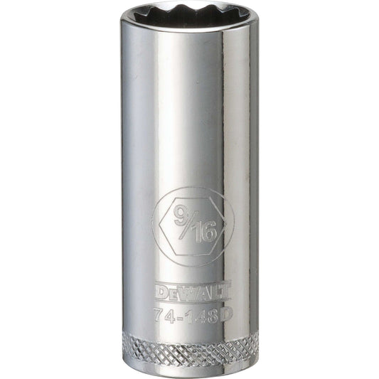 DeWalt DWMT74148OSP Mechanics 12 Point 3/8" Drive Deep Socket 9/16" SAE