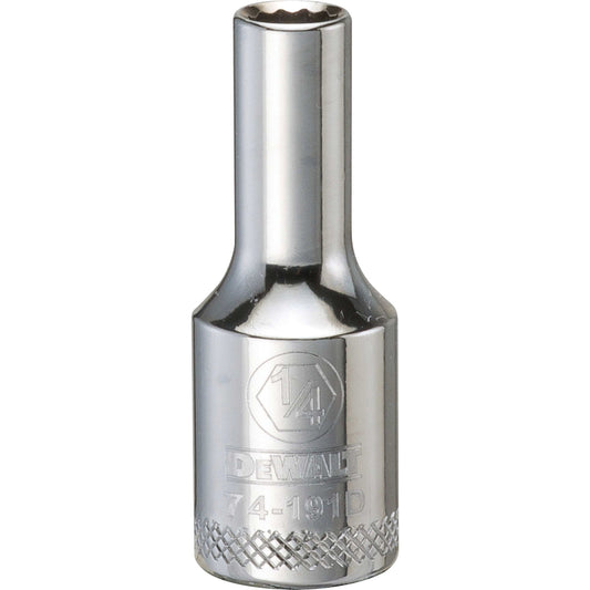 DeWalt DWMT74191OSP Mechanics 12 Point 3/8" Drive Deep Socket 1/4"