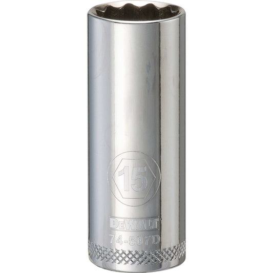 DeWalt DWMT74507OSP Mechanics 12 Point 3/8" Drive Deep Socket 15MM