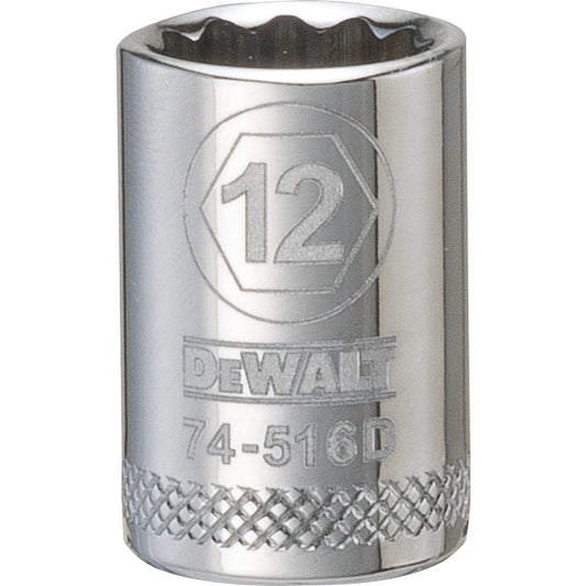 DeWalt DWMT74516OSP Mechanics 12 Point 3/8" Drive Socket 12MM