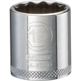 DeWalt DWMT74524OSP Mechanics 12 Point 3/8" Drive Socket 19MM