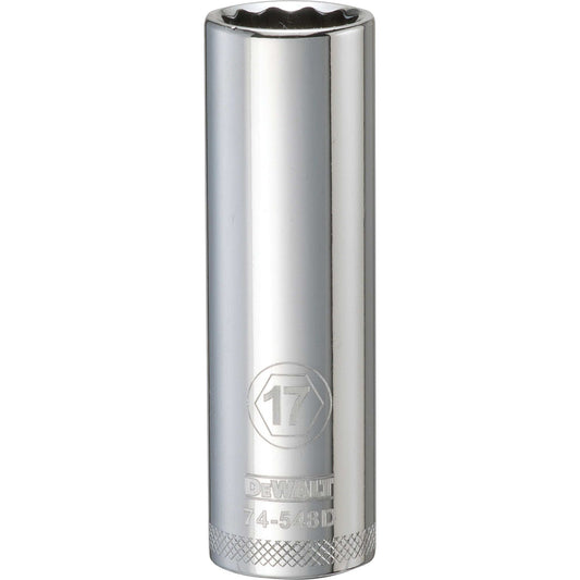 DeWalt DWMT74548OSP Mechanics 12 Point 1/2" Drive Deep Socket 17 MM