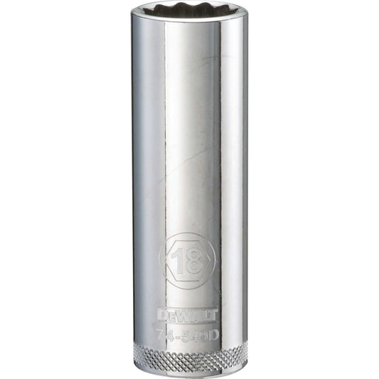 DeWalt DWMT74549OSP Mechanics 12 Point 1/2" Drive Deep Socket 18 MM