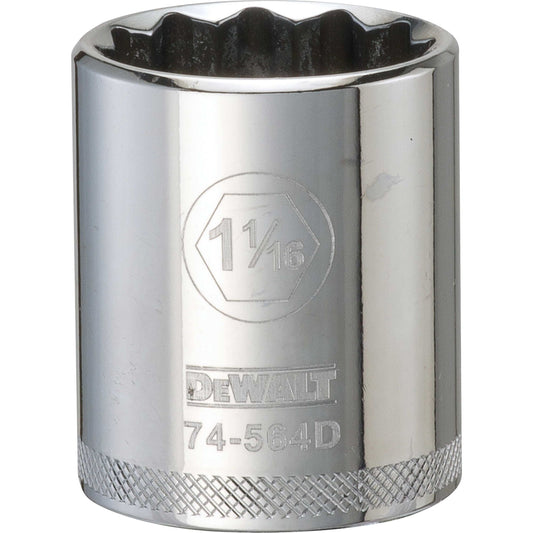 DeWalt DWMT74564OSP Mechanics 12 Point 1/2" Drive Socket 1-1/16" SAE