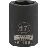 DeWalt DWMT75106OSP Mechanics 6 Point 1/2" Drive Impact Socket 17 MM