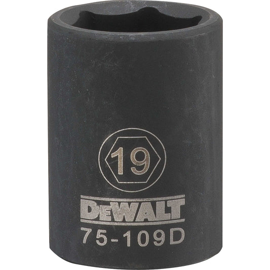 DeWalt DWMT75109OSP Mechanics 6 Point 1/2" Drive Impact Socket 19 MM
