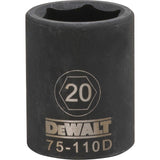 DeWalt DWMT75110OSP Mechanics 6 Point 1/2" Drive Impact Socket 20 MM