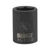 DeWalt DWMT75113OSP Mechanics 6 Point 1/2" Drive Impact Socket 3/4" SAE