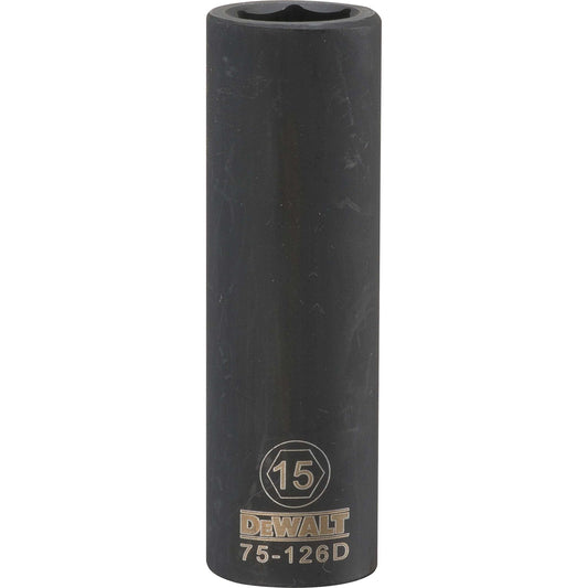 DeWalt DWMT75126OSP Mechanics 6 Point 1/2" Drive Deep Impact Socket 15 MM