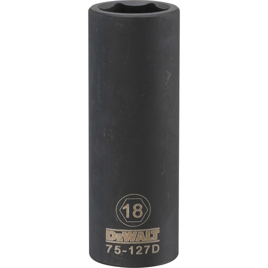DeWalt DWMT75127OSP Mechanics 6 Point 1/2" Drive Deep Impact Socket 18 MM