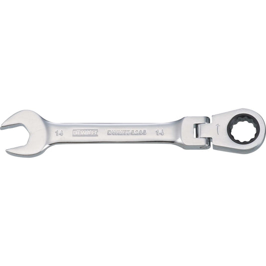 DeWalt DWMT75205OSP Mechanics Flat Head Ratcheting Combination Wrench 14 MM