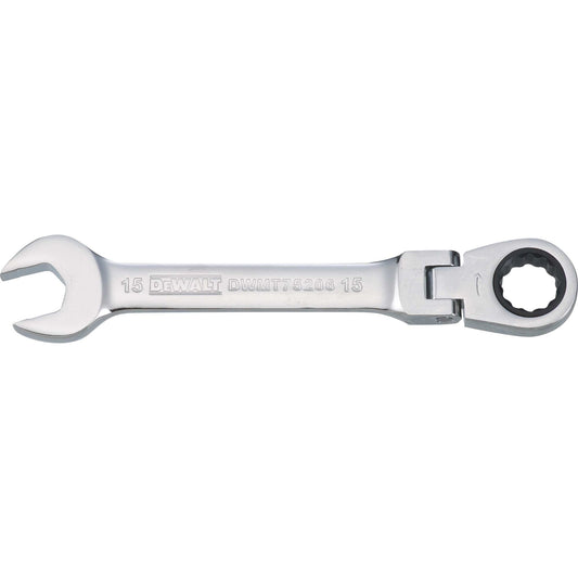 DeWalt DWMT75206OSP Mechanics Flat Head Ratcheting Combination Wrench 15 MM