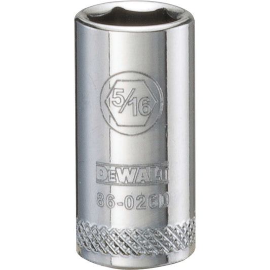 DeWalt DWMT86026OSP Mechanics 6 Point 1/4" Drive Socket 5/16"