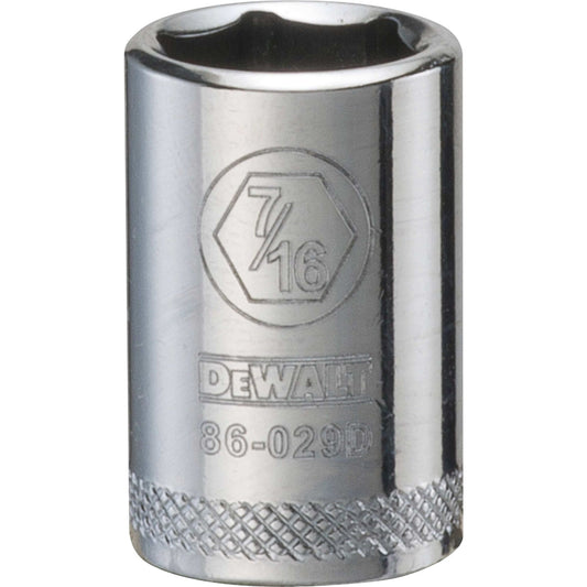 DeWalt DWMT86029OSP Mechanics 6 Point 1/4" Drive Socket 7/16"