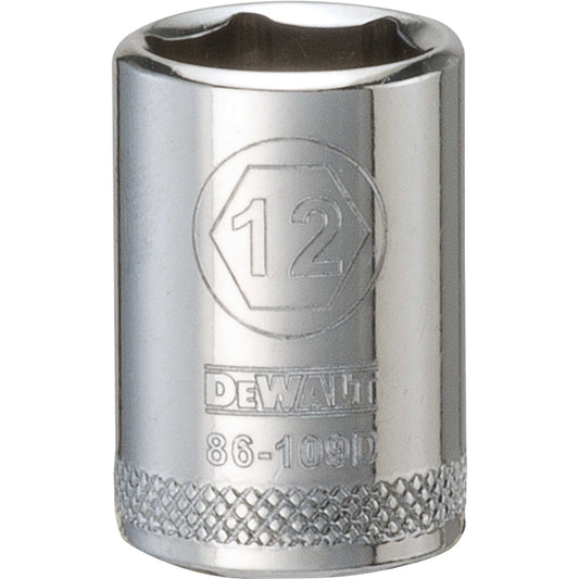 DeWalt DWMT86109OSP Mechanics 6 Point 1/4" Drive Socket 12 MM
