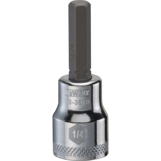 DeWalt DWMT86391OSP Mechanics 3/8" Drive Hex Bit Socket 1/4" SAE