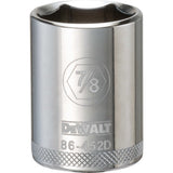 DeWalt DWMT86452OSP Mechanics 6 Point 1/2" Drive Socket 7/8"