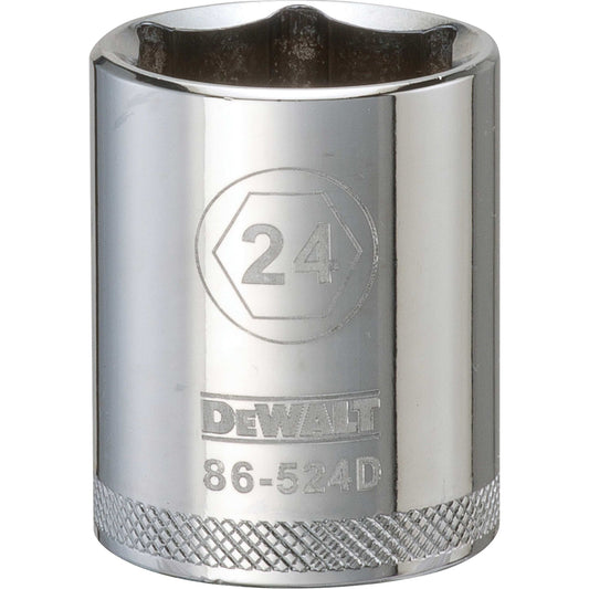DeWalt DWMT86524OSP Mechanics 6 Point 1/2" Drive Socket 24 MM