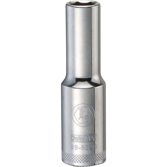 DeWalt DWMT89532OSP Mechanics 6 Point 1/2" Drive Deep Socket 7/16"