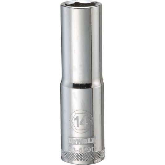 DeWalt DWMT93529OSP Mechanics 6 Point 1/2" Drive Deep Socket 14 MM
