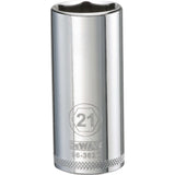 DeWalt DWMT96362OSP Mechanics 6 Point 3/8" Drive Deep Socket 21 MM