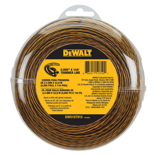 DEWALT DWO1DT915 144-ft Spool 0.095-in Trimmer Line