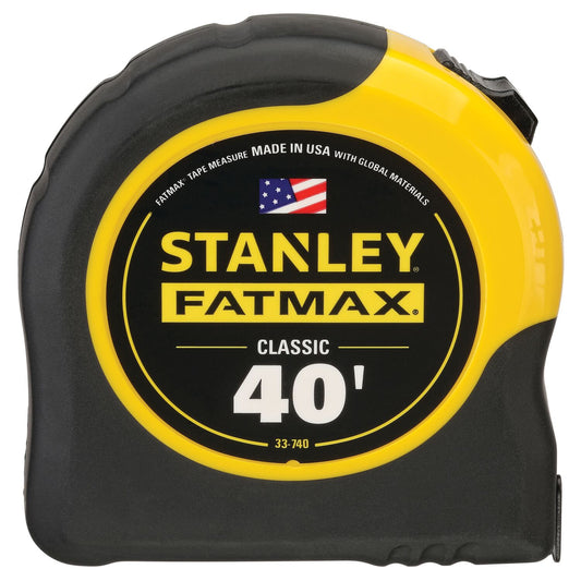 Stanley Tools FatMax 33-740 40-Foot Tape Rule with BladeArmor Coating,black; Yellow