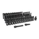 Gearwrench 89095 65 Piece 1/2" Drive 6 Point SAE/Metric Standard & Deep Master Impact Socket Set