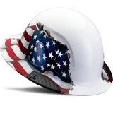 LIFT Safety HDF-24AF DAX Carbon Fiber Full Brim Hard Hat - American Flag