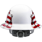 LIFT Safety HDF-24AF DAX Carbon Fiber Full Brim Hard Hat - American Flag